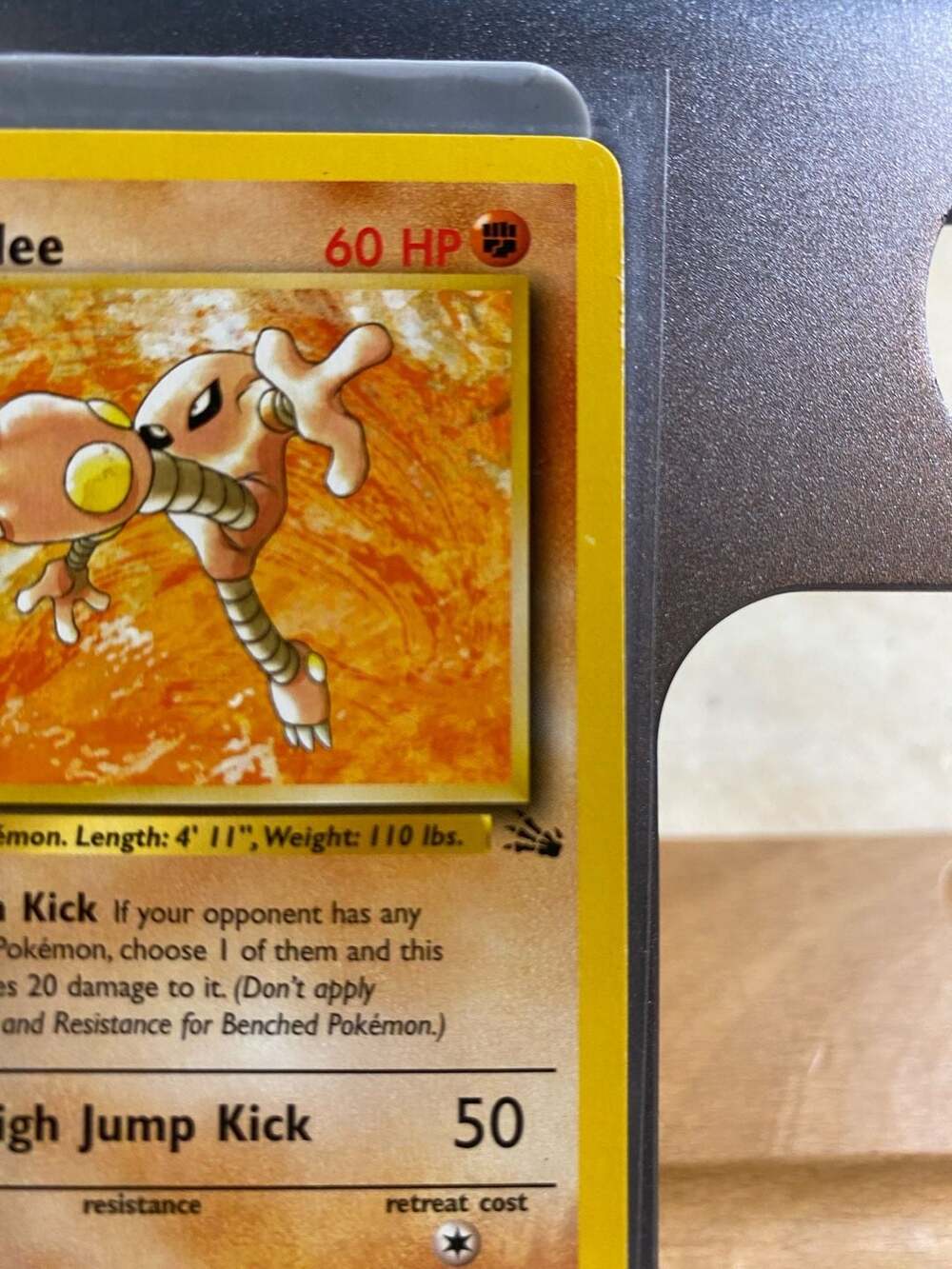 1999 Pokemon Fossil Set Hitmonlee Holo 22/62 - Picture 4 of 11